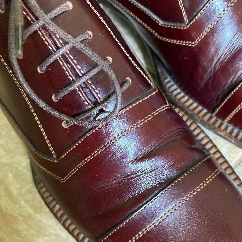 SANTONI Vintage Cap-toe Oxford - Picture 9 of 14